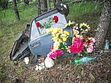 Fallinna hetja var minnst me&eth; gl&aelig;sibrag - Hj&oacute;la&eth; til R&uacute;sslands 2010