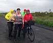 Veðrið?  Ekkert að því en kannski var ég í allt annari hjólaferð en félagar mínir í Fjallahjólaklúbbnum.  Nah, ég er bara svona heitfeng.  Um leið og þau voru búin að klæða sig í peysur og regnstakka, þá braust sólin aftur fram úr skýjunum. - 30 ára afmælishátíð ÍFHK